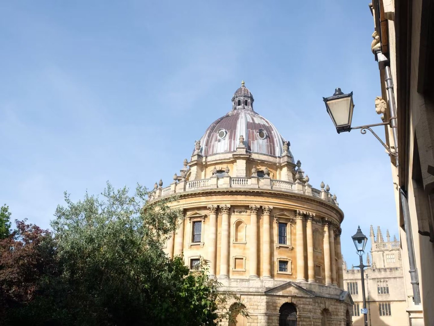 The Radcliffe Camera in Oxford on a bright summer day